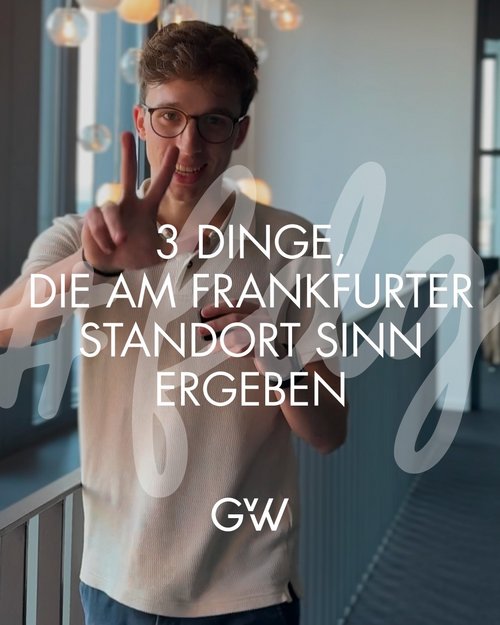 Heute zeigen wir euch 3️⃣ Dinge, die am Frankfurter Standort einfach Sinn ergeben. 🌆
Welchen Standort wollt ihr als... Heute zeigen wir euch 3️⃣ Dinge, die am Frankfurter Standort einfach Sinn ergeben. 🌆
Welchen Standort wollt ihr als...